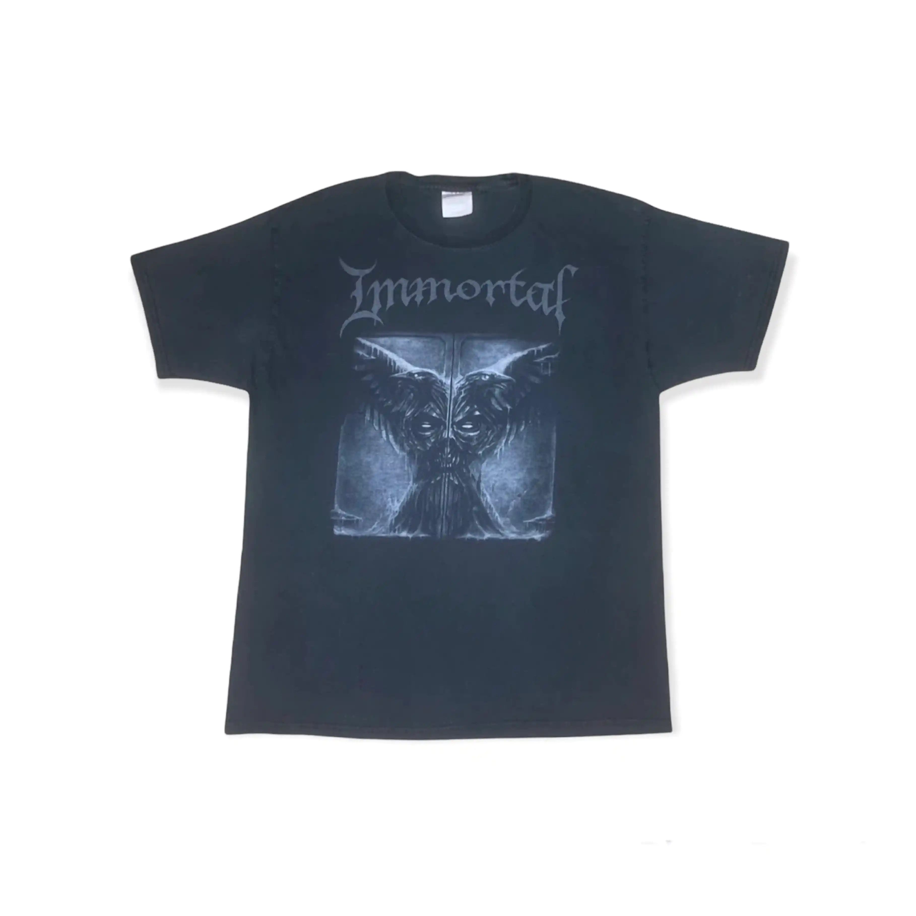 image of Band Tees x Rock Band Vintage Immortal Band Tshirt in Black, Men's (Size Large)