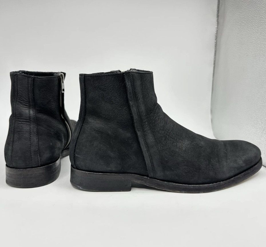 Allsaints Black Suede Side Zip Boots EU 43 Size US 10 / EU 43 - 1 Thumbnail