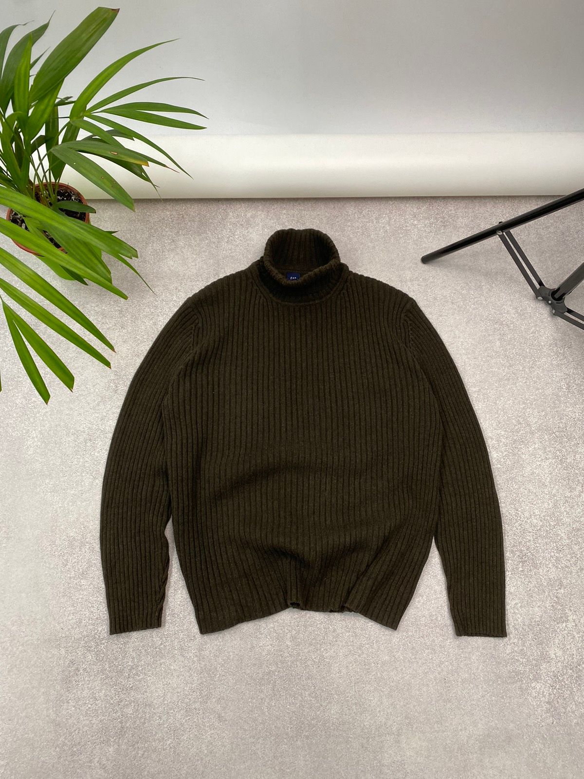 Pre-owned Gap Vintage  Y2k Distressed Brown Sweater