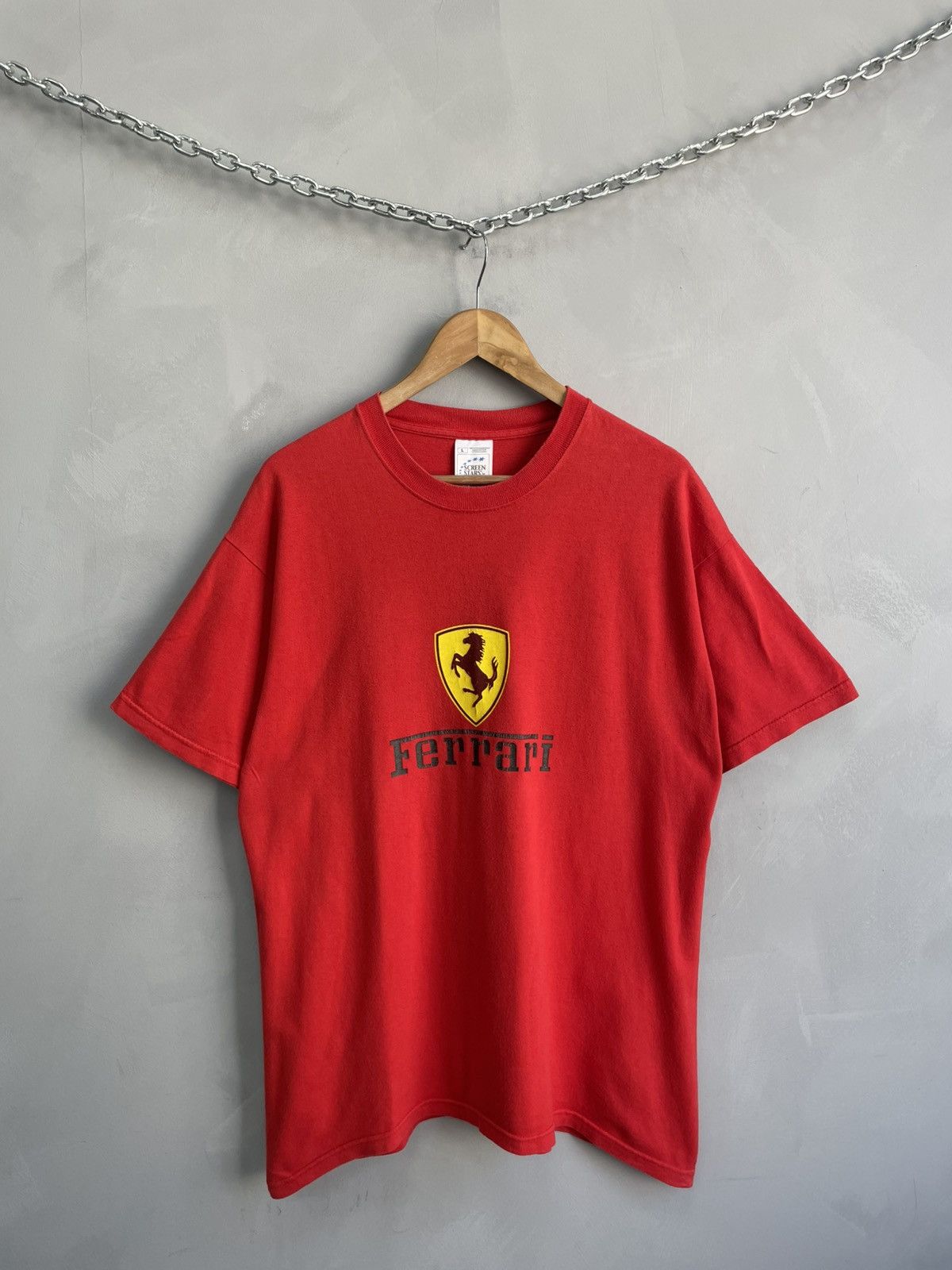Ferrari Ferarri Logo T-shirt Red Oversize shirt Racing Style Size US L / EU 52-54 / 3 - 1 Thumbnail