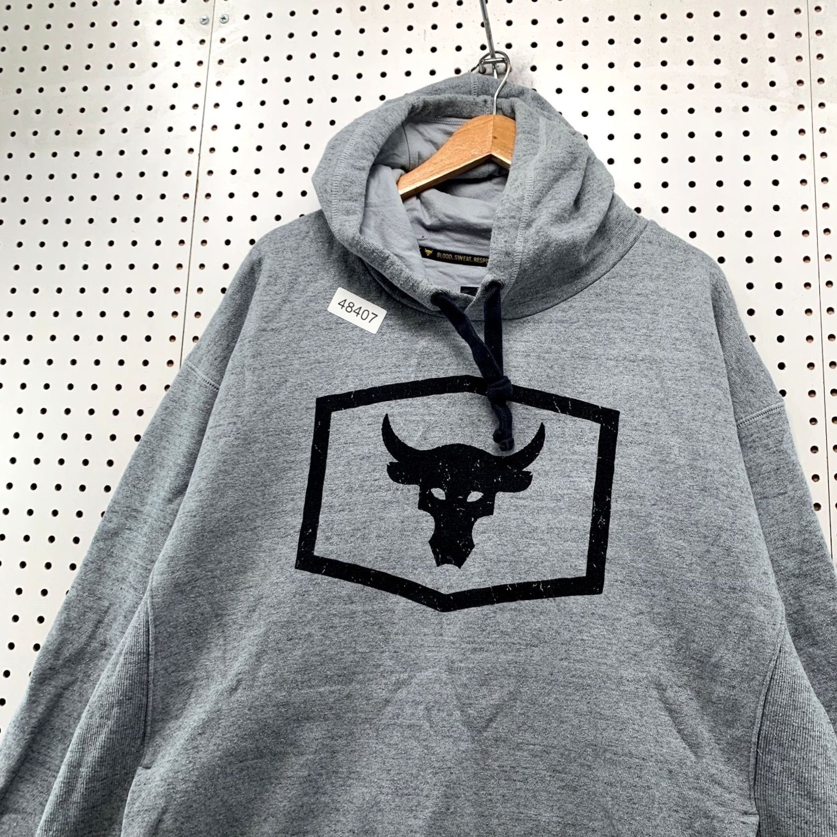 Under Armour Under Armour Project Rock Hoodie Sweatshirt Mens 3XL Gray Fleece Hooded Pullover Size US XXL / EU 58 / 5 - 5 Thumbnail