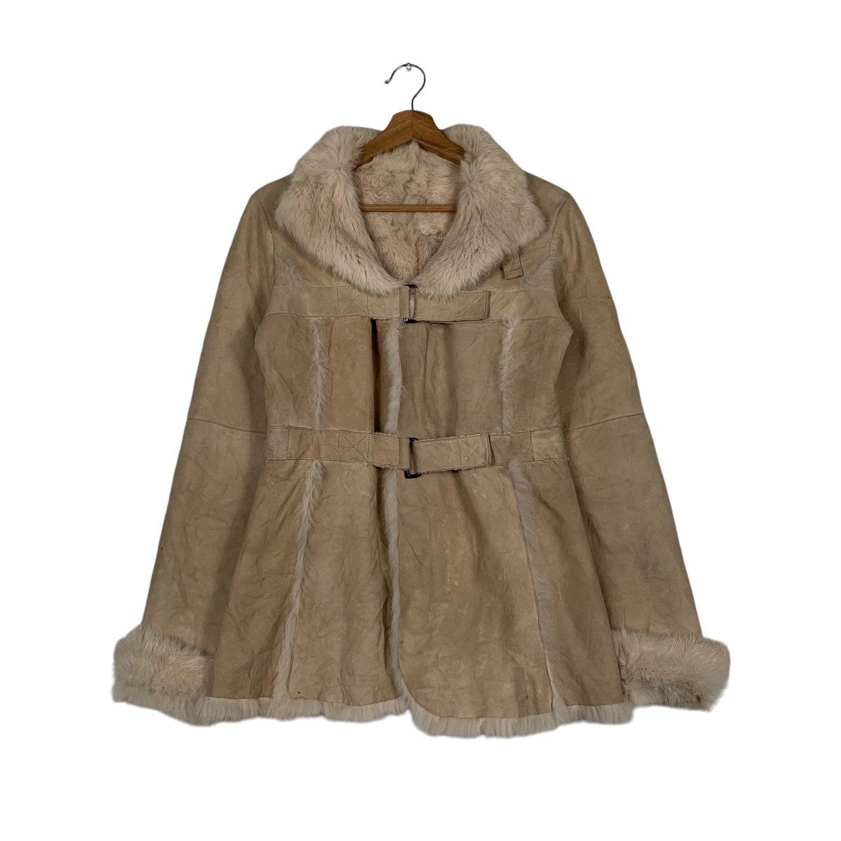 Other Koji Tachiyama Rabbit Fur Shearling Jacket Size M / US 6-8 / IT 42-44 - 1 Thumbnail