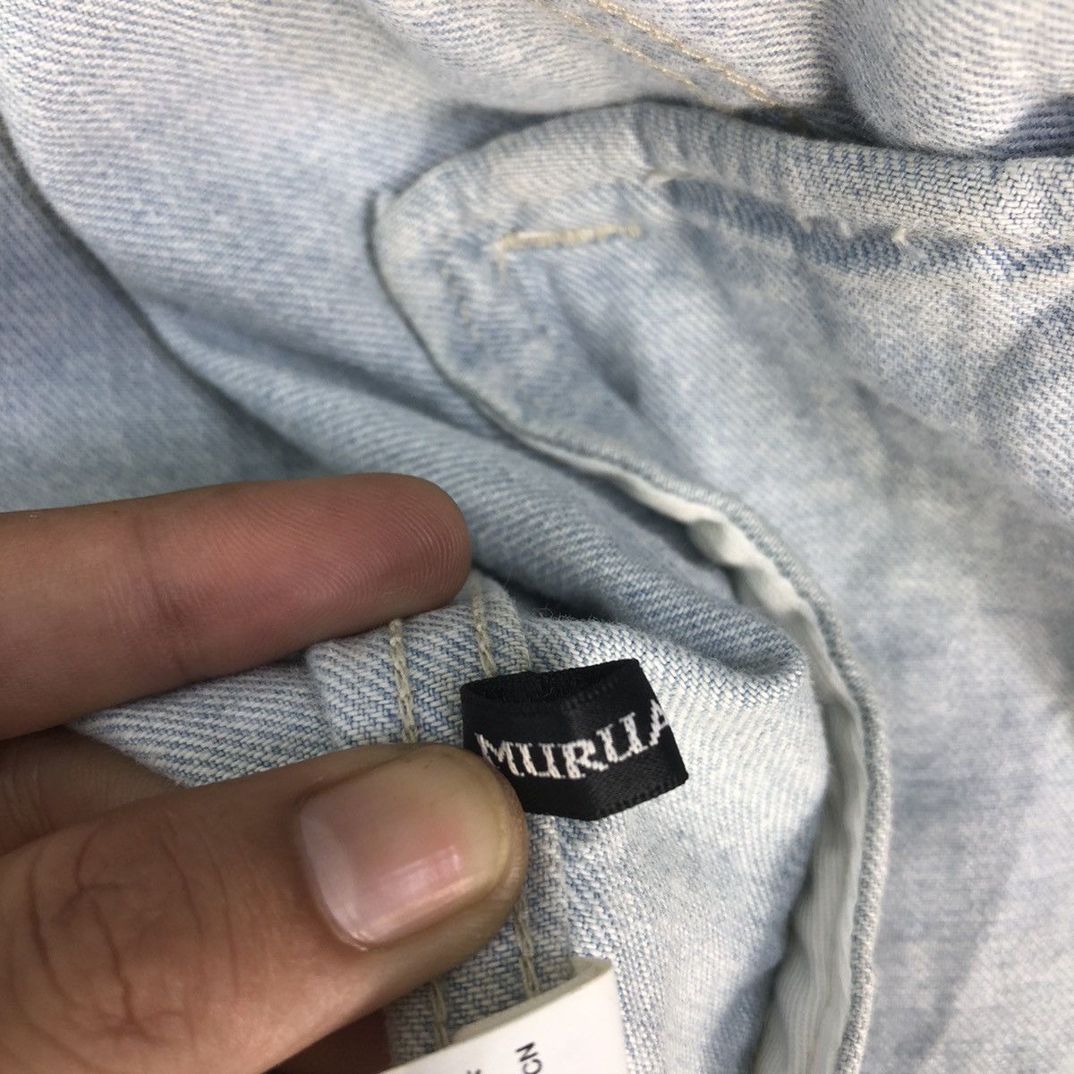 Japan Streetwear Distressed Faded Denim Jacket