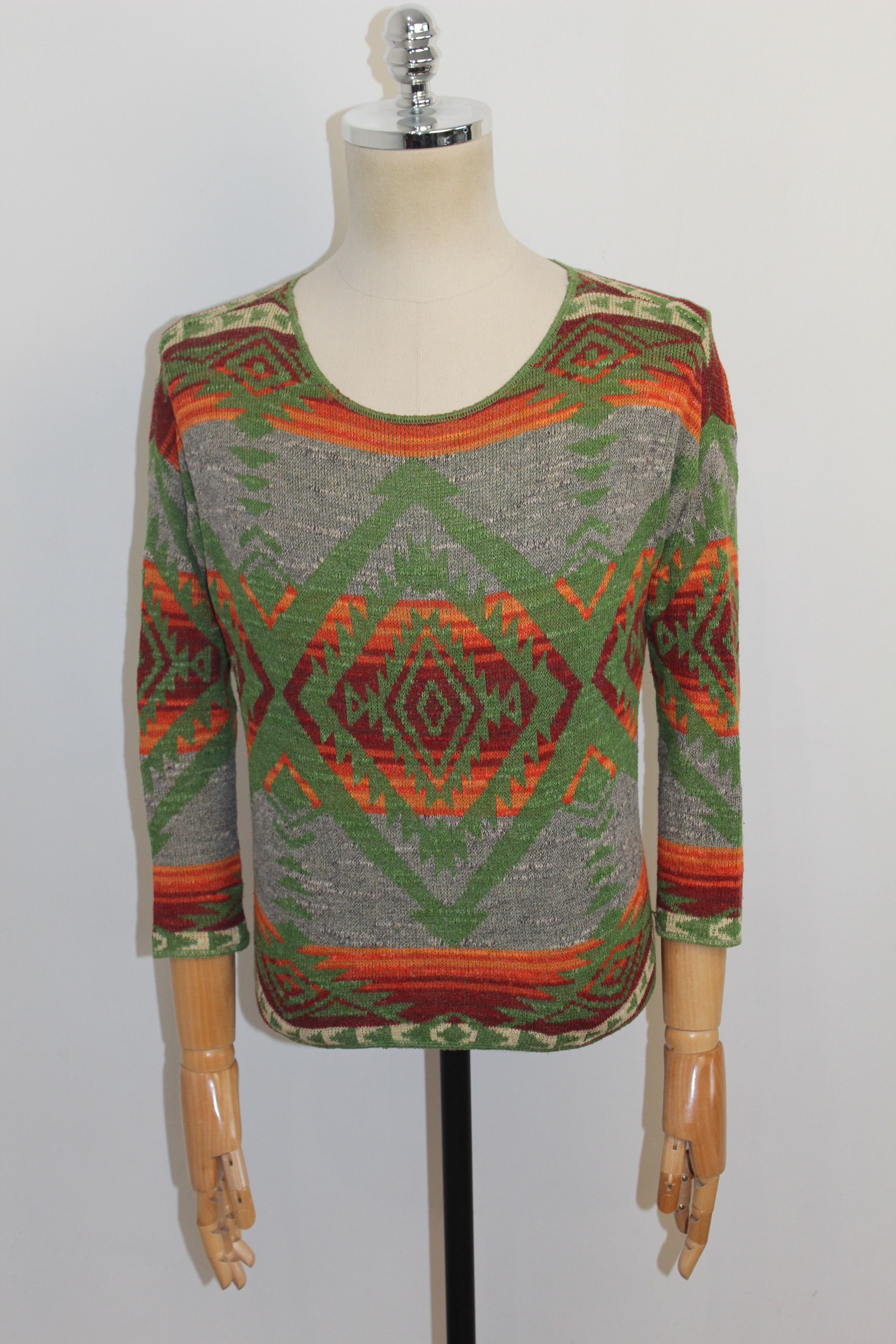 Denim & Supply Ralph Lauren Ralph Lauren Denim & Supply Geometric Print Knitted Jumper Size US S / EU 44-46 / 1 - 1 Thumbnail
