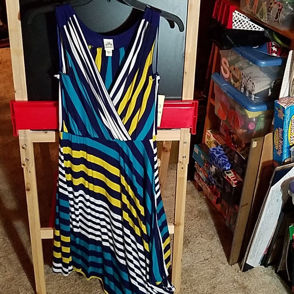 Other SANGRIA Small Sleeveless Striped Angled Dress. Size S / US 4 / IT 40 - 1 Thumbnail