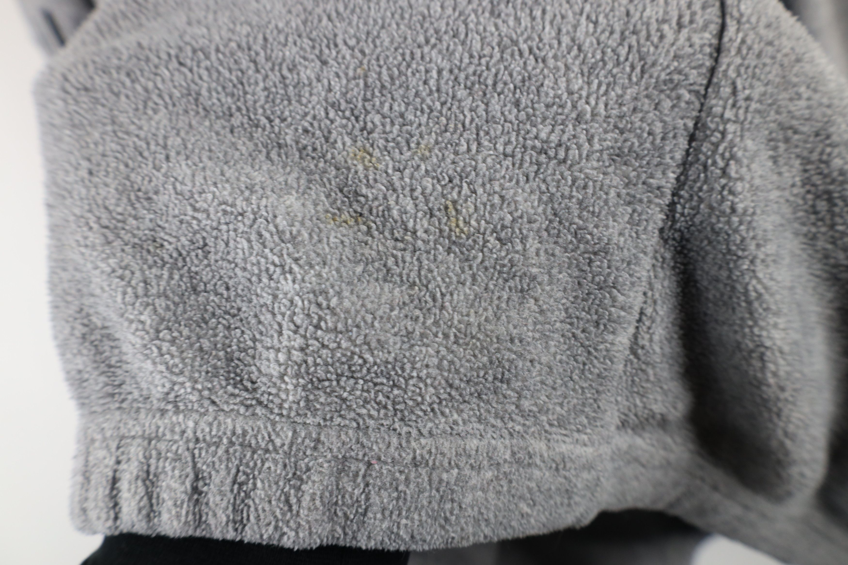 Vintage Vintage 90s Striped State University Fleece Sweater Gray Size US XXL / EU 58 / 5 - 8 Thumbnail