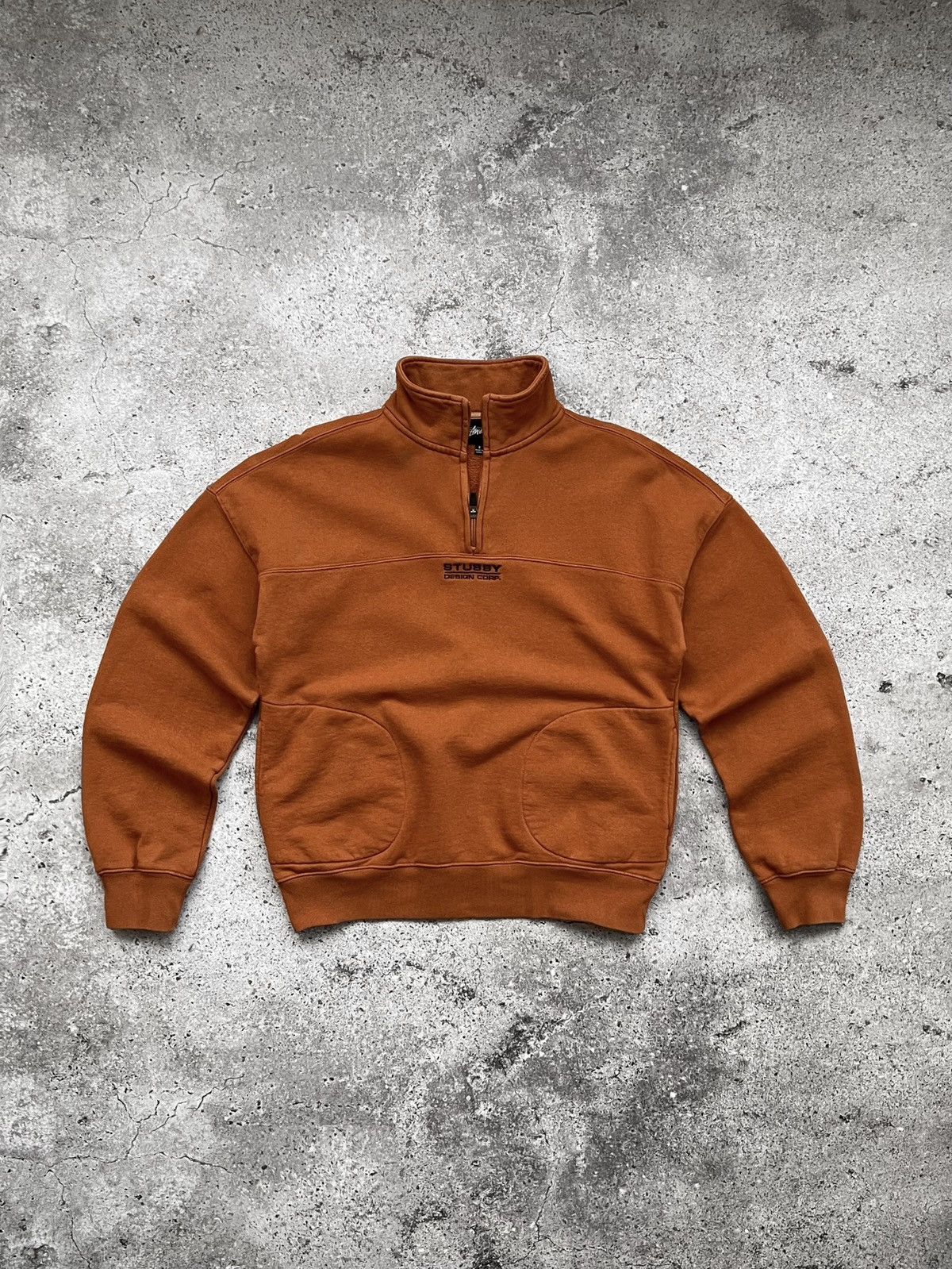 Stussy Stussy Half Zip Pullover Crewneck Sweatshirt Size US S / EU 44-46 / 1 - 1 Thumbnail