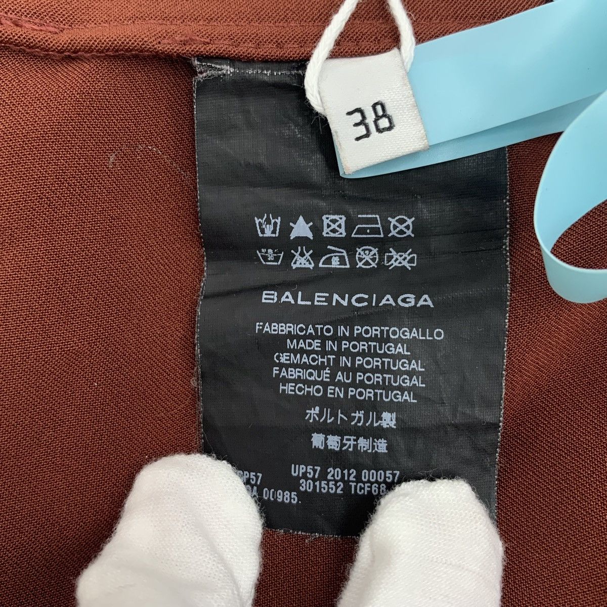 Balenciaga Balenciaga Deep Red Ankle Zipper Design Casual Pants K26WX Size 26" / US 2 / IT 38 - 7 Thumbnail
