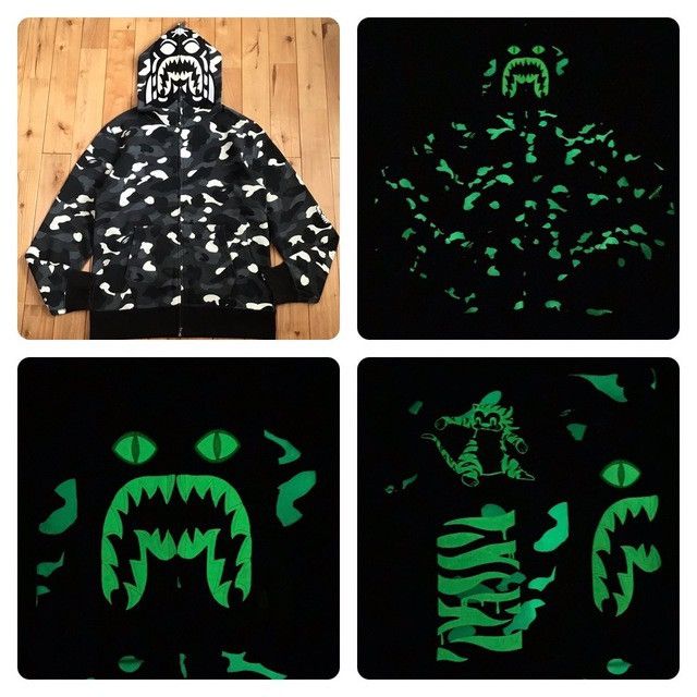 Bape 💫Glow in the dark💫 BAPE city camo Tiger full zip hoodie APE Size US XL / EU 56 / 4 - 1 Thumbnail