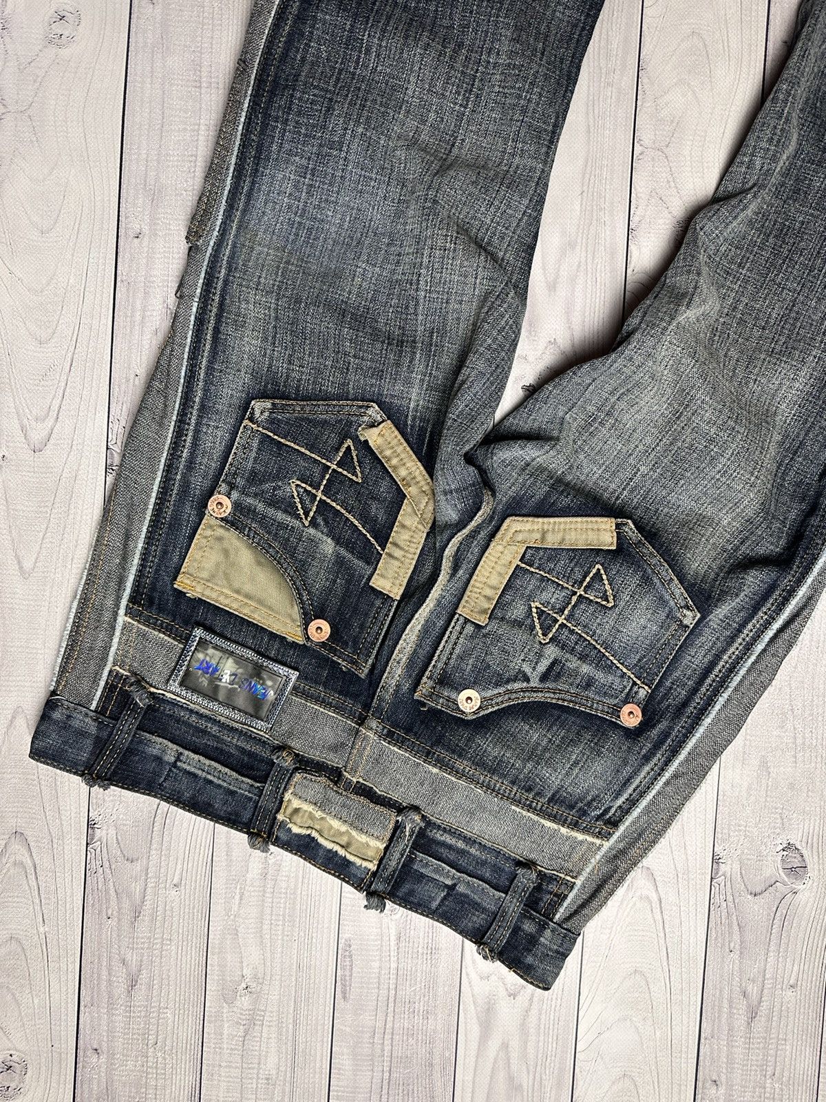 Streetwear × Vintage Vintage Jeans de art multi pocket rare