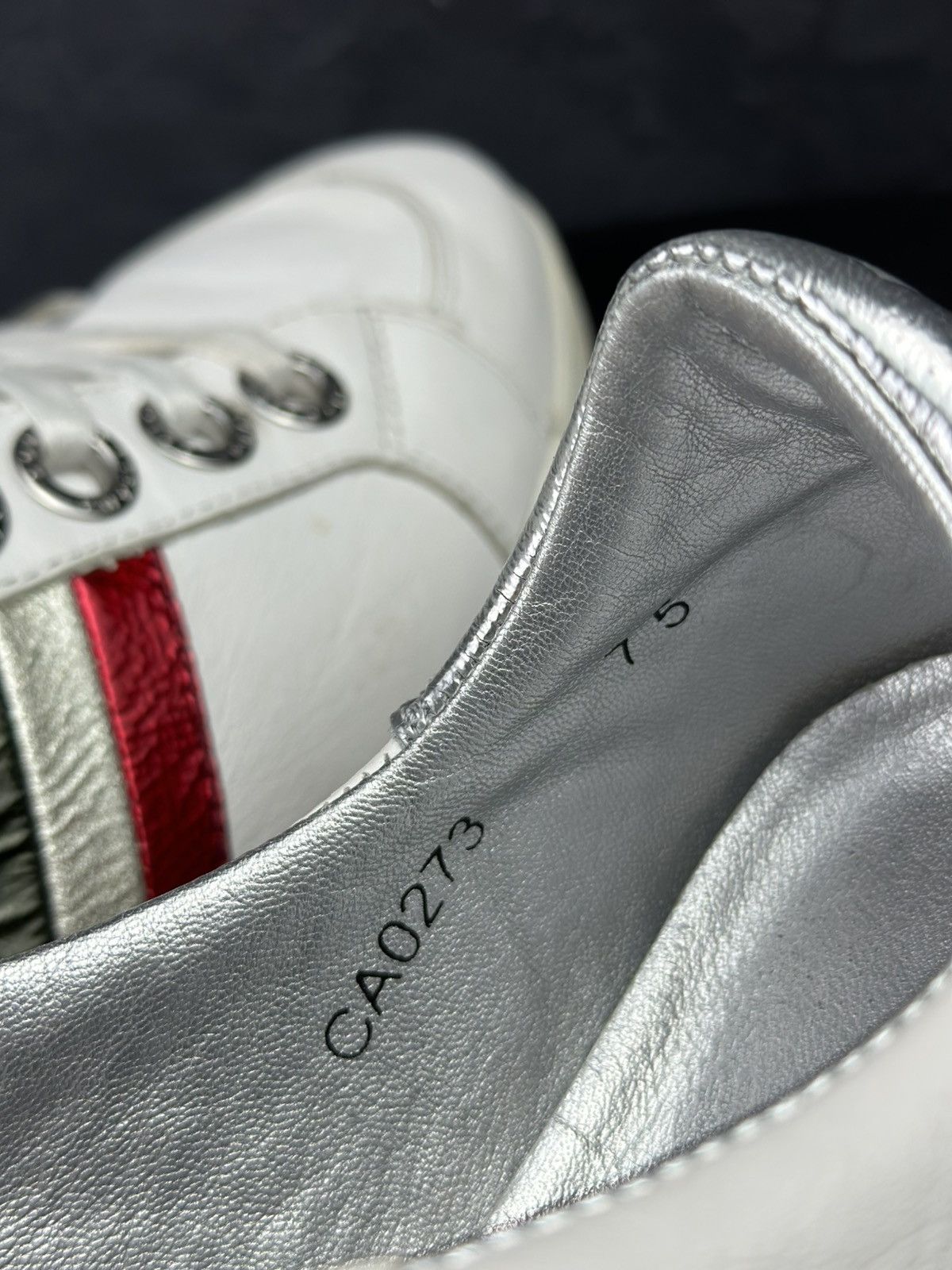 Dolce & Gabbana Dolce & Gabbana Men Leather Low-Top Sneakers Size US 7.5 / EU 40-41 - 10 Thumbnail