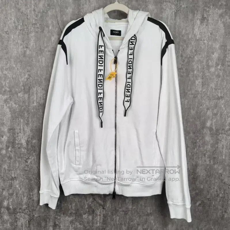 Fendi Fendi Women's XL White Cotton Hoodie . Size XL / US 12-14 / IT 48-50 - 1 Thumbnail