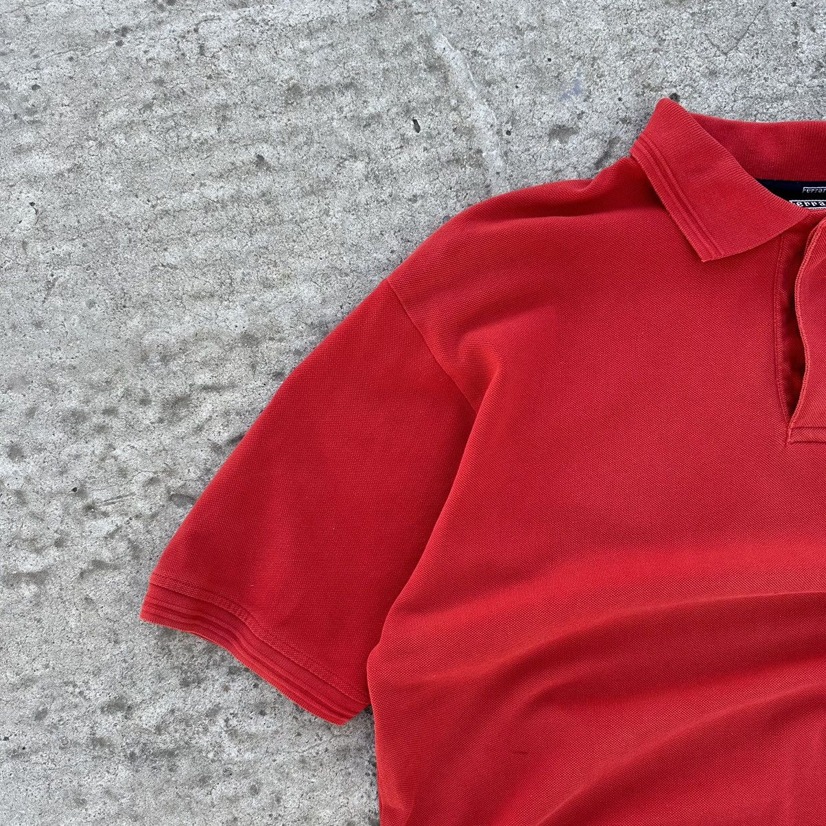Ferrari × Vintage Vintage T-shirts Polo Ferrari Basic Fit Small Logo Y2K 00s Size US L / EU 52-54 / 3 - 3 Thumbnail