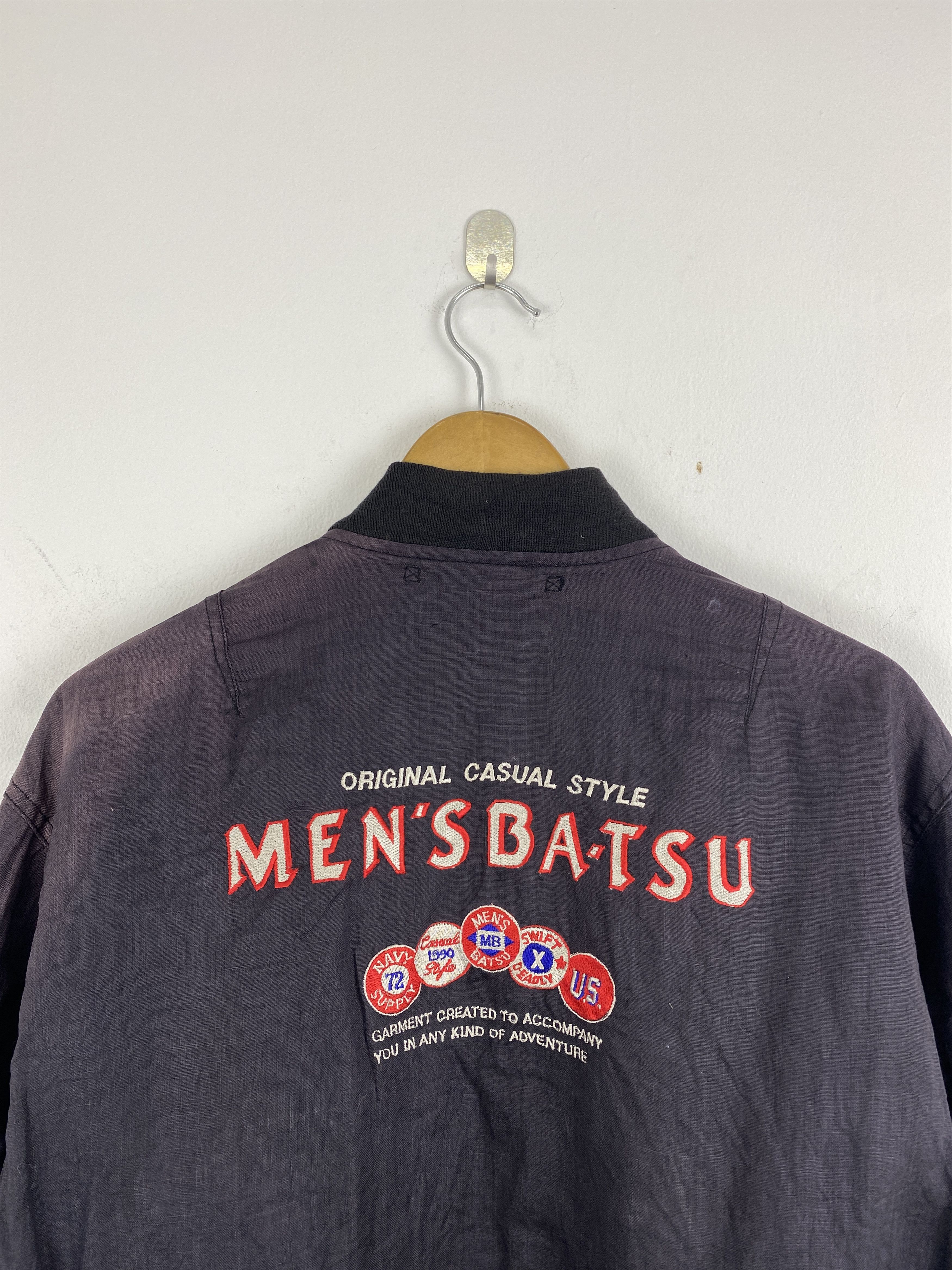 Japanese Brand Vintage Men’s Ba-Tsu Bomber Jacket J2005 Size US M / EU 48-50 / 2 - 4 Thumbnail