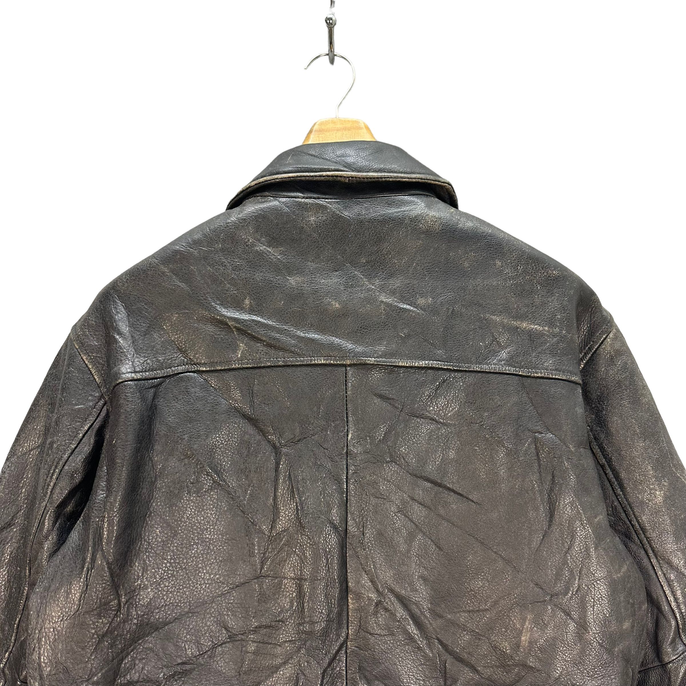 J.Crew TRASHED🔥 J. CREW LEATHER JACKET #7888 Size US S / EU 44-46 / 1 - 12 Thumbnail