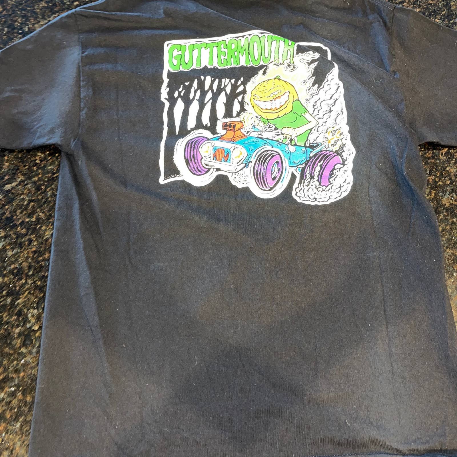 image of Aaa Vintage Guttermouth Punk Rock Shirt in Black, Men's (Size Large)