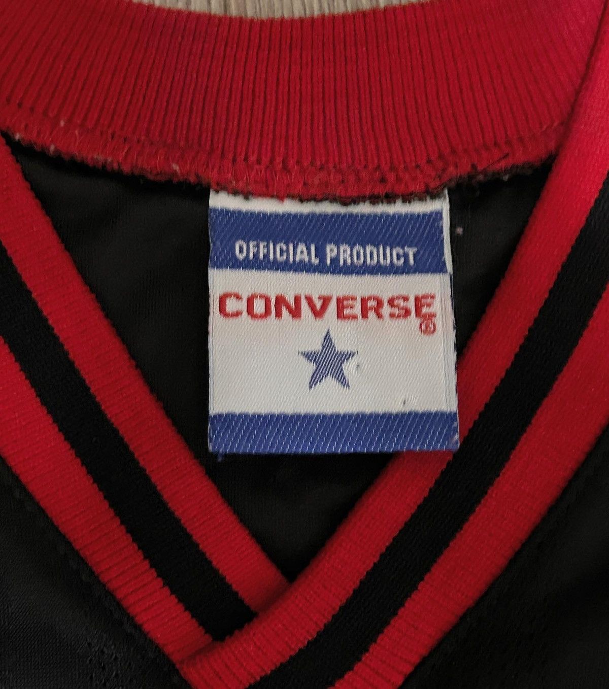 Converse 90s Converse All Stars Embroidered Mesh Black & Red Jersey Size US L / EU 52-54 / 3 - 5 Thumbnail