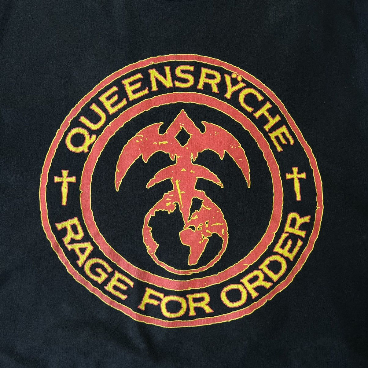 Band Tees Vintage Queensryche Rage For Order Band T-Shirt Size US XXL / EU 58 / 5 - 3 Thumbnail