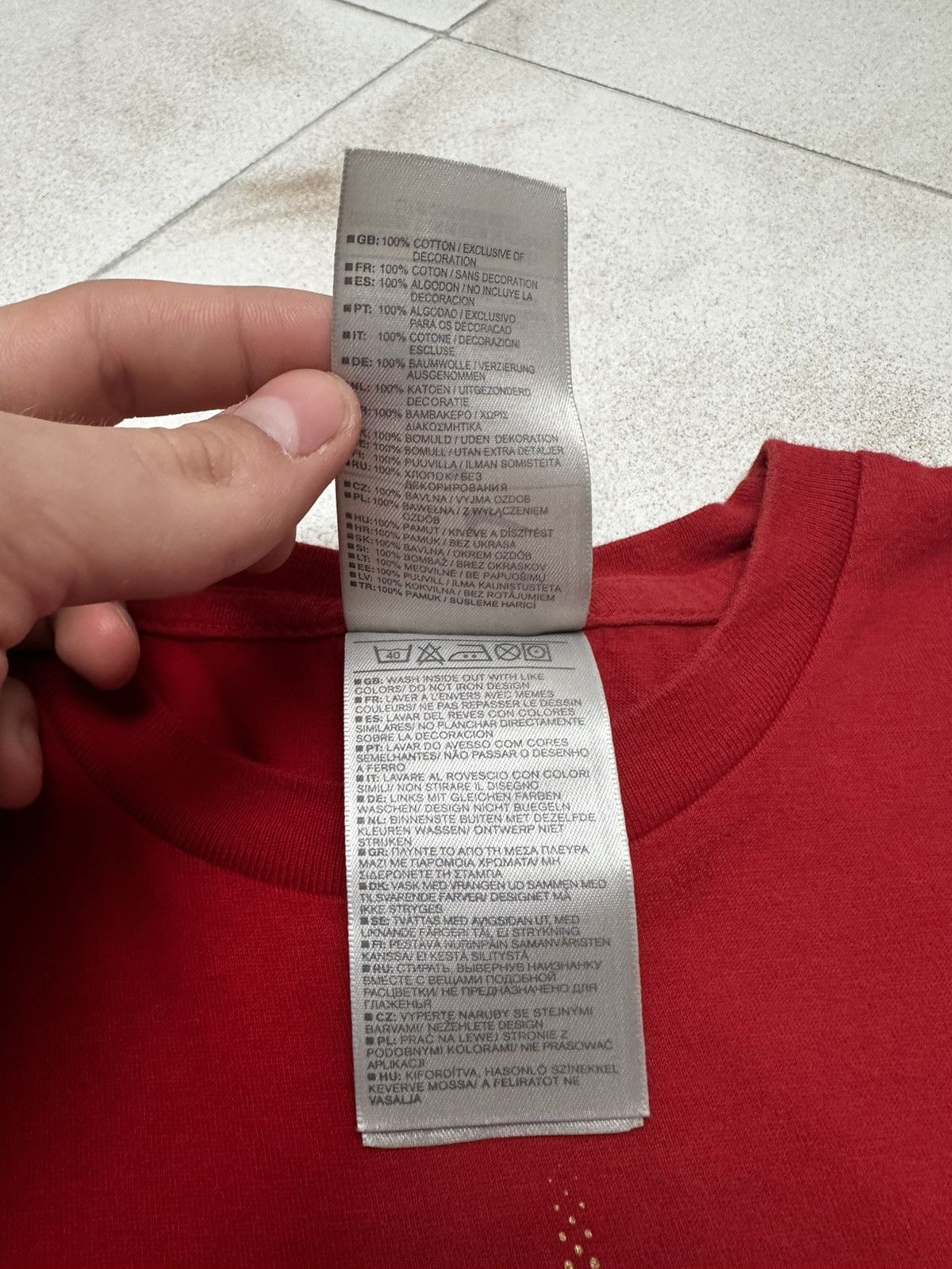 Nike × Vintage Nike Shox Graphic T-Shirt – Red Size US S / EU 44-46 / 1 - 5 Thumbnail