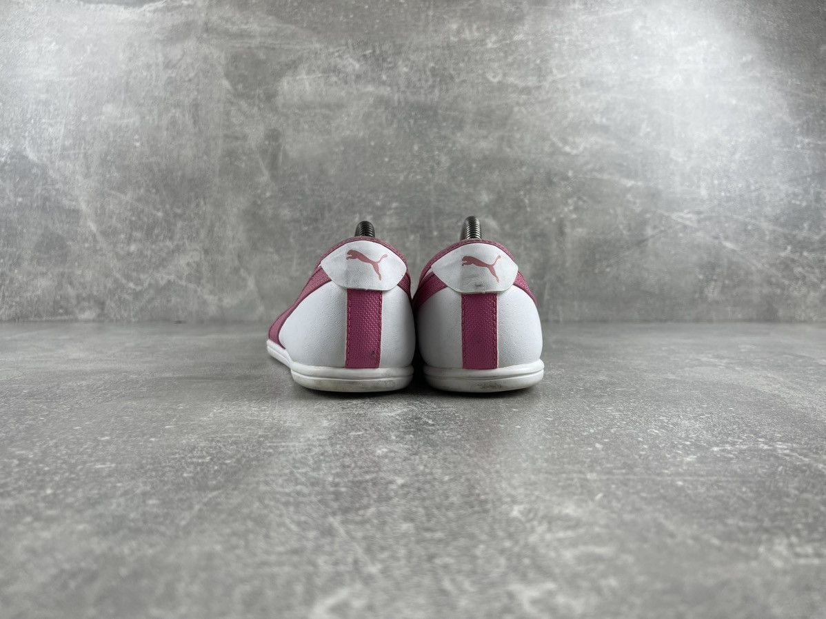 Puma × Vintage Vintage PUMA Archives White / Pink Leather Slip Shoes Size US 9 / IT 39 - 6 Thumbnail