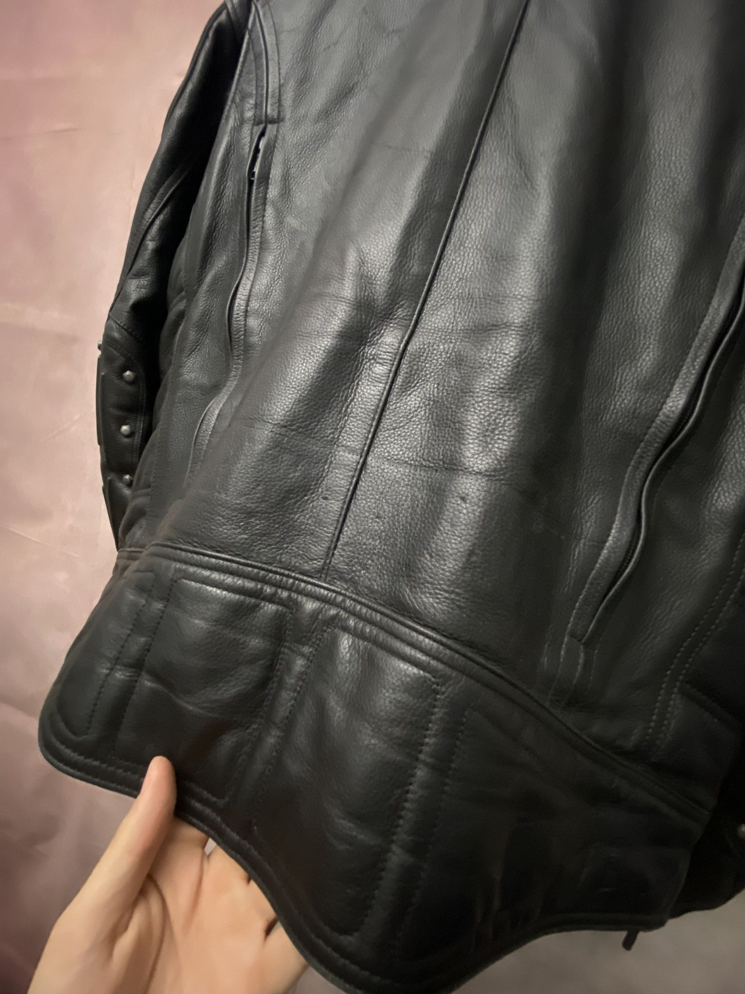 Harley Davidson × Leather × Vintage Harley Davidson Leather Biker Jacket Motorcycle Full Zip Size US L / EU 52-54 / 3 - 15 Thumbnail
