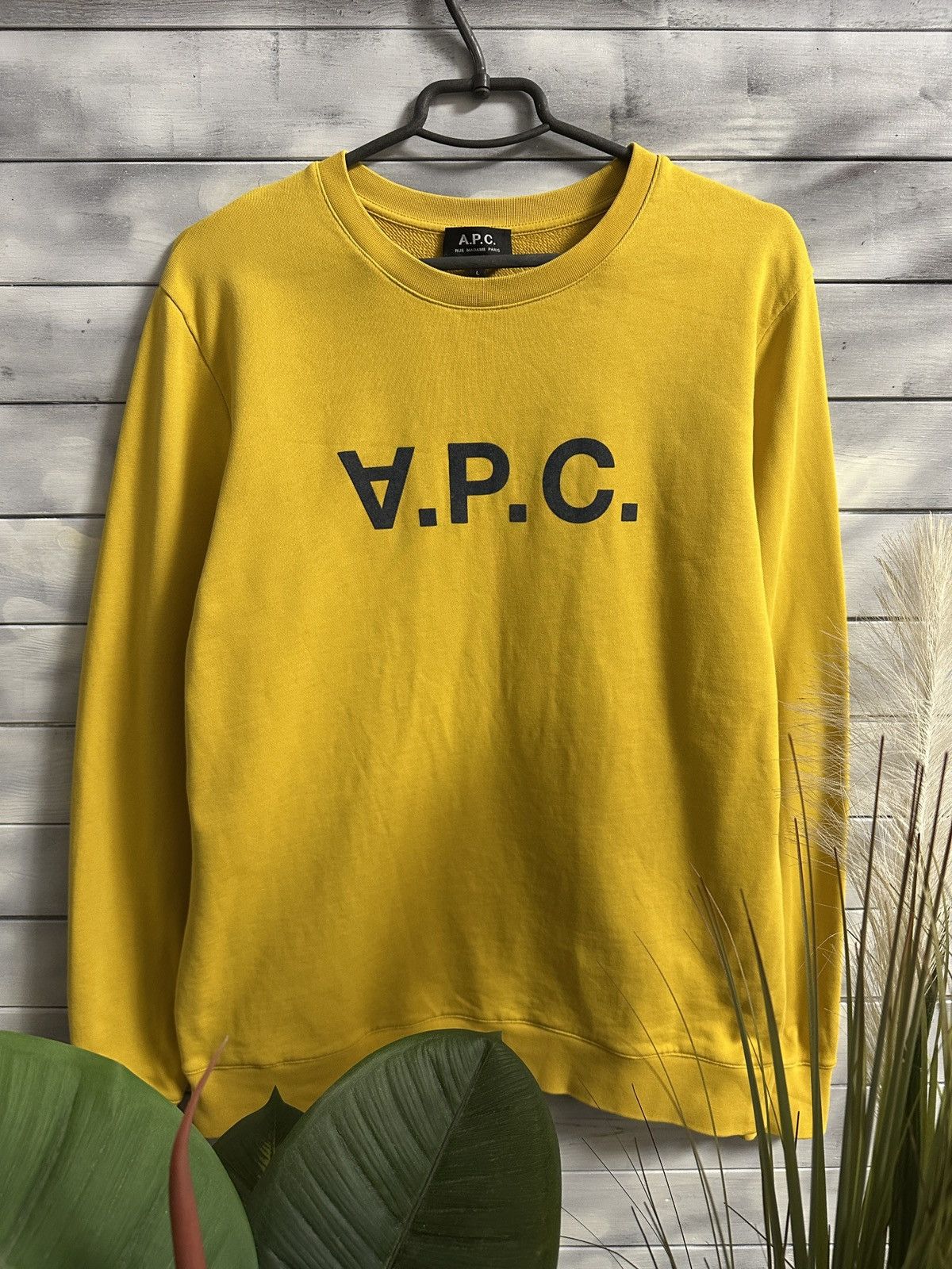 A.P.C. Rare Sweatshirt A.P.C. Rue Madame Paris Big Logo Size L Size US L / EU 52-54 / 3 - 1 Thumbnail