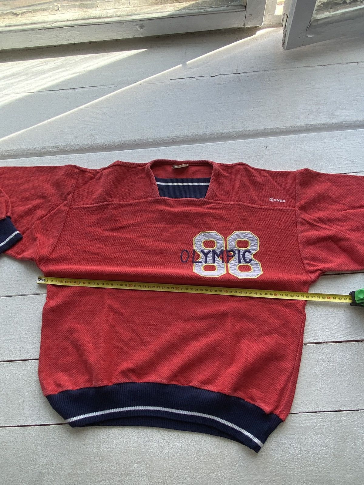 Vintage 1980s🔥Gonso Olympic 1988 West Germany Sweatshirt Small Size US S / EU 44-46 / 1 - 6 Thumbnail