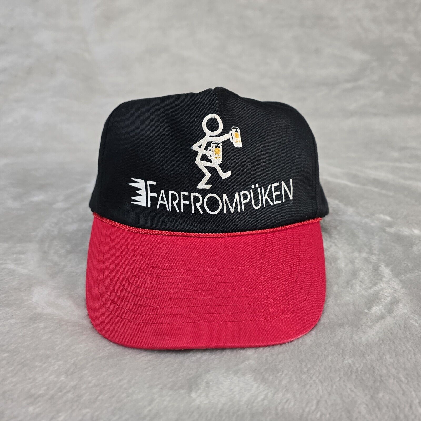 Vintage Vintage Farfrompuken Beer Snapback Hat Baseball Cap Drinking Size ONE SIZE - 2 Thumbnail