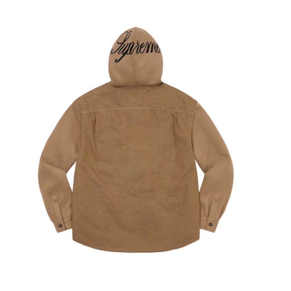 Supreme Men's Supreme Twill Multi Pocket Hooded Jacket Size L Brown Size US L / EU 52-54 / 3 - 4 Thumbnail
