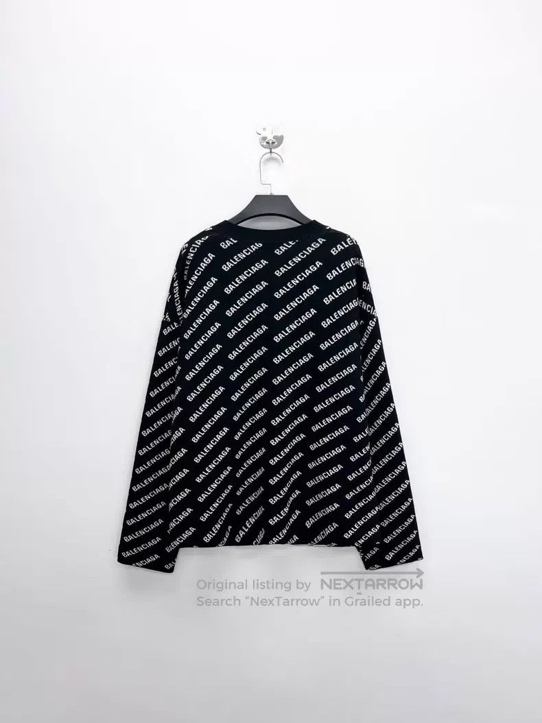 Balenciaga Balenciaga Black and White Bullet Screen Full Print Letter Size US XL / EU 56 / 4 - 2 Thumbnail
