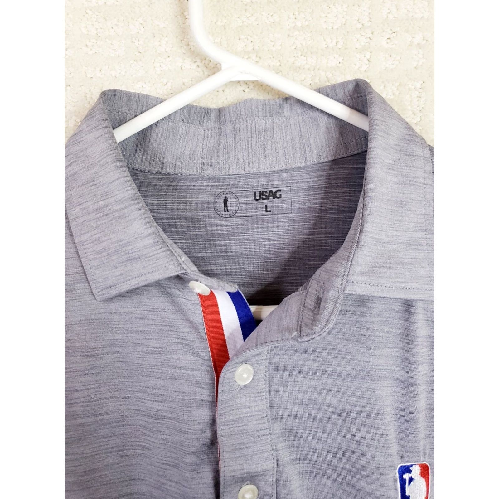 Vintage USAG Polo Shirt Men's XL Gray U Suck At Golf Lightweight Stretch USA Trim Shirt Polo Mens XL Gray USA Golf Size US XL / EU 56 / 4 - 4 Thumbnail