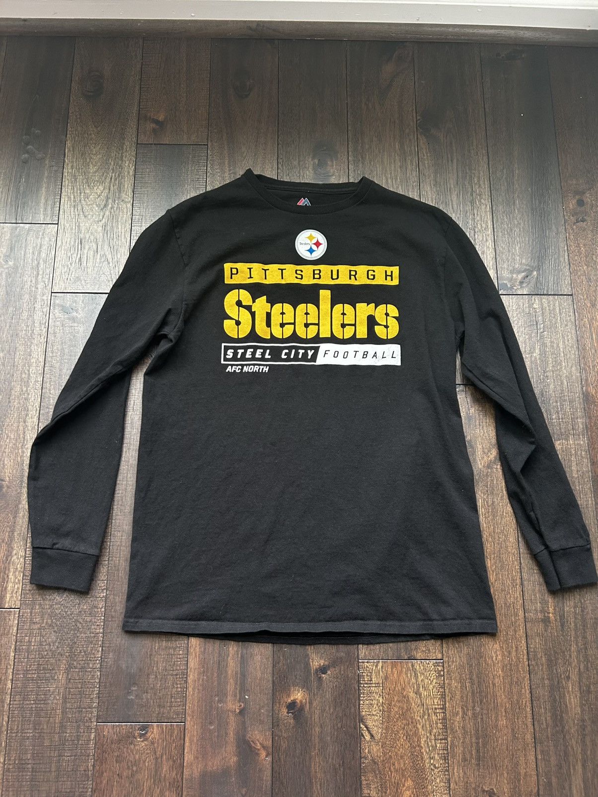NFL Pittsburgh Steelers Black and White long sleeve NFL t shirt Size US L / EU 52-54 / 3 - 1 Thumbnail