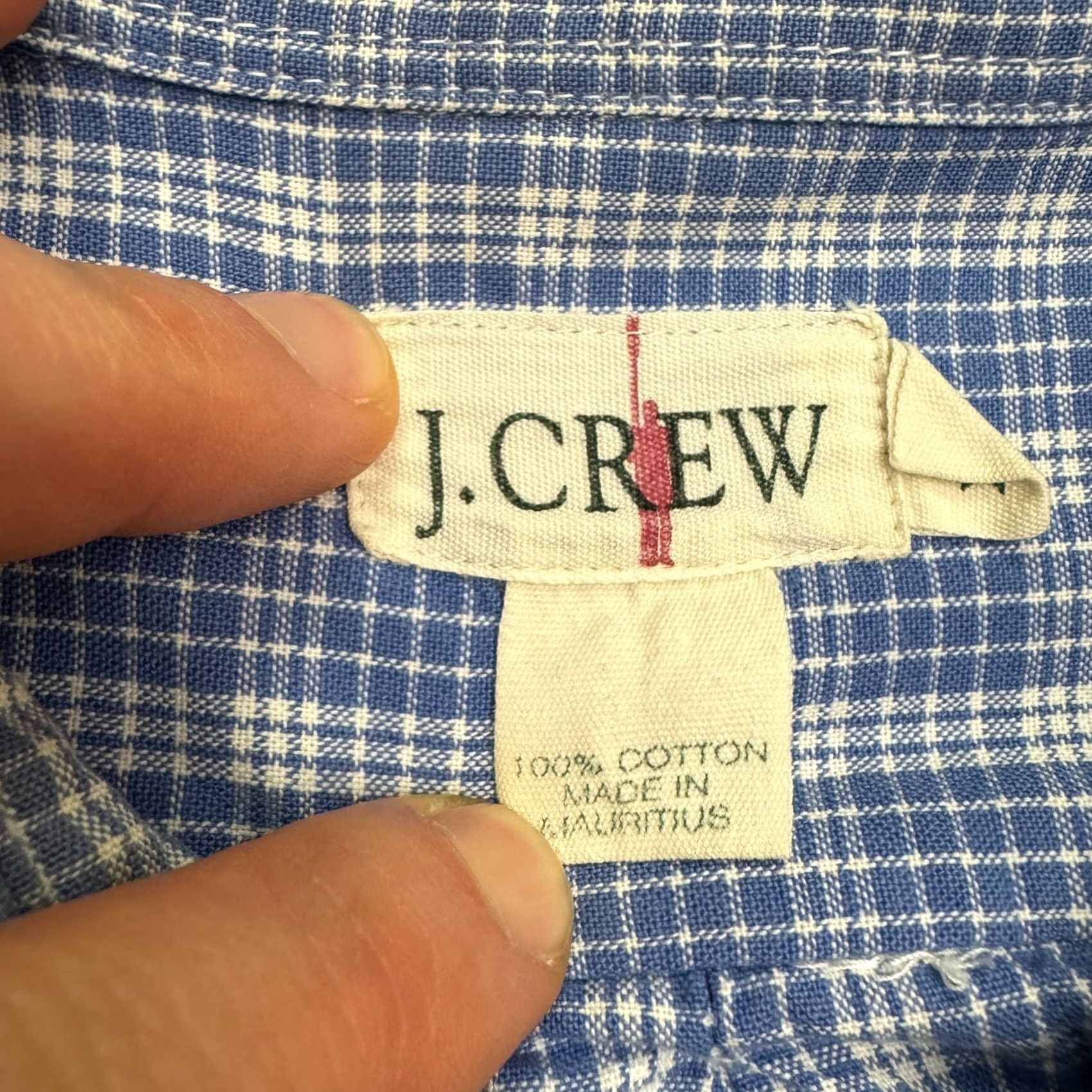 J.Crew J.CREW Button-Up Shirt Men XL Tall Blue Plaid Long Sleeve Cotton Casual Shirt Size US XL / EU 56 / 4 - 7 Thumbnail