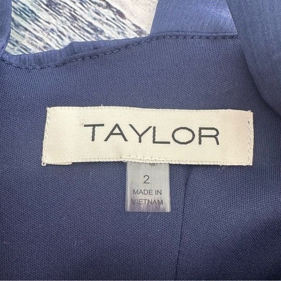 Other Taylor Navy Satin Ruched-Side Slip Dress Size XS / US 0-2 / IT 36-38 - 5 Thumbnail
