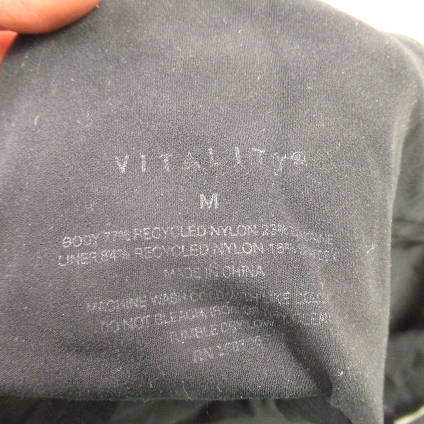Vintage Vitality Shirt Womens Sleeveless Medium Black Lightweight Activewear Crew Neck Tank Size M / US 6-8 / IT 42-44 - 3 Thumbnail