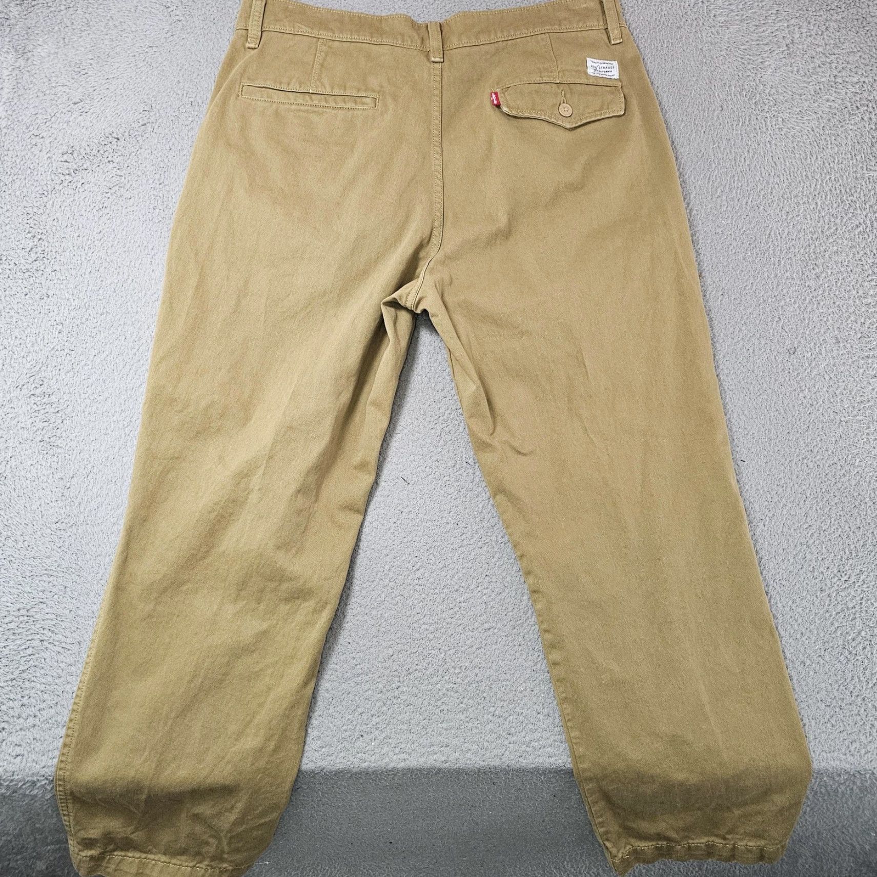 Levi's Levi's XX Chino Pants Mens 34x27 Khaki Flat Front Straight Casual Size US 34 / EU 50 - 6 Thumbnail