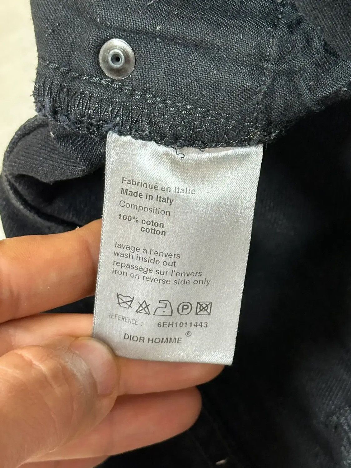 Dior Dior Homme 06SS Hedi Slimane Black Denim Jeans Size US 30 / EU 46 - 10 Thumbnail