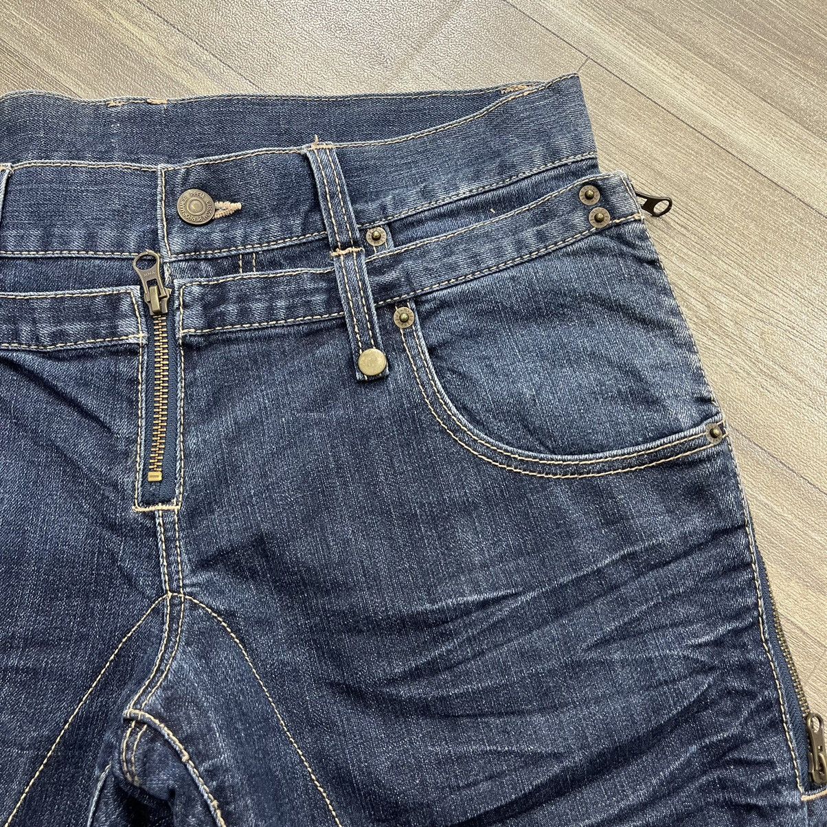 If Six Was Nine × Japanese Brand × PPFM Vintage PPFM Double Waist Hybird Flowers Jeans Size US 30 / EU 46 - 9 Thumbnail