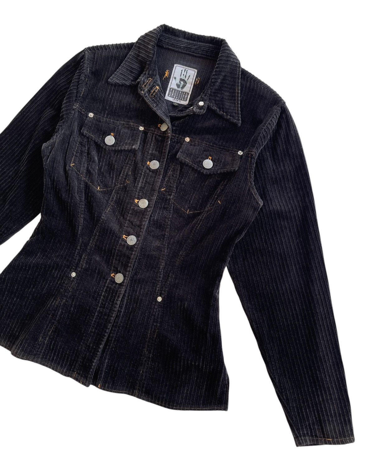 Jean Paul Gaultier AW1992 Gaultier Jeans Black Velvet Jacket Size M / US 6-8 / IT 42-44 - 4 Thumbnail