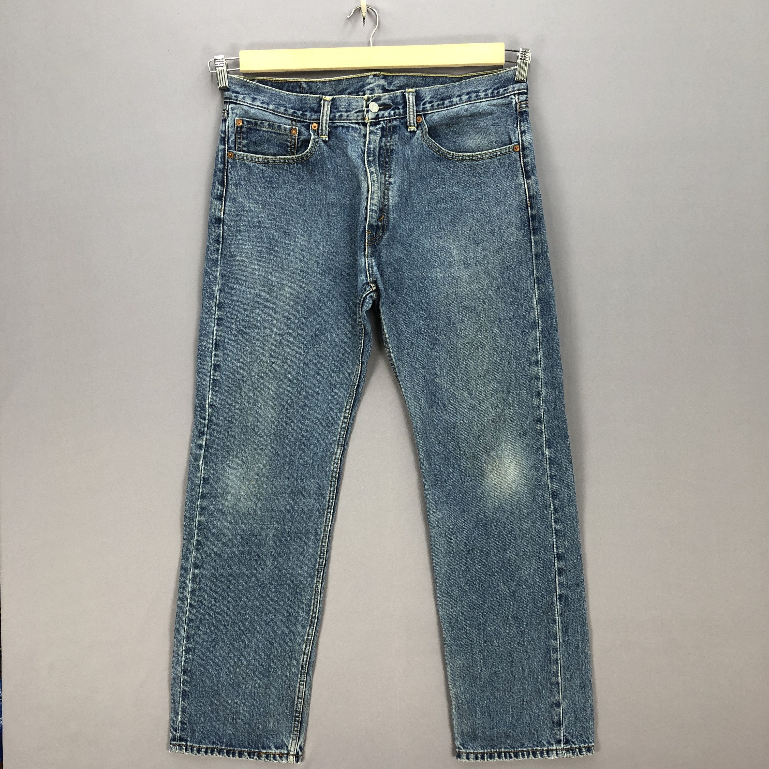 Levi's Vintage Y2K Levis 505 Jeans Levi's Stonewash Faded Denim Size US 36 / EU 52 - 1 Thumbnail