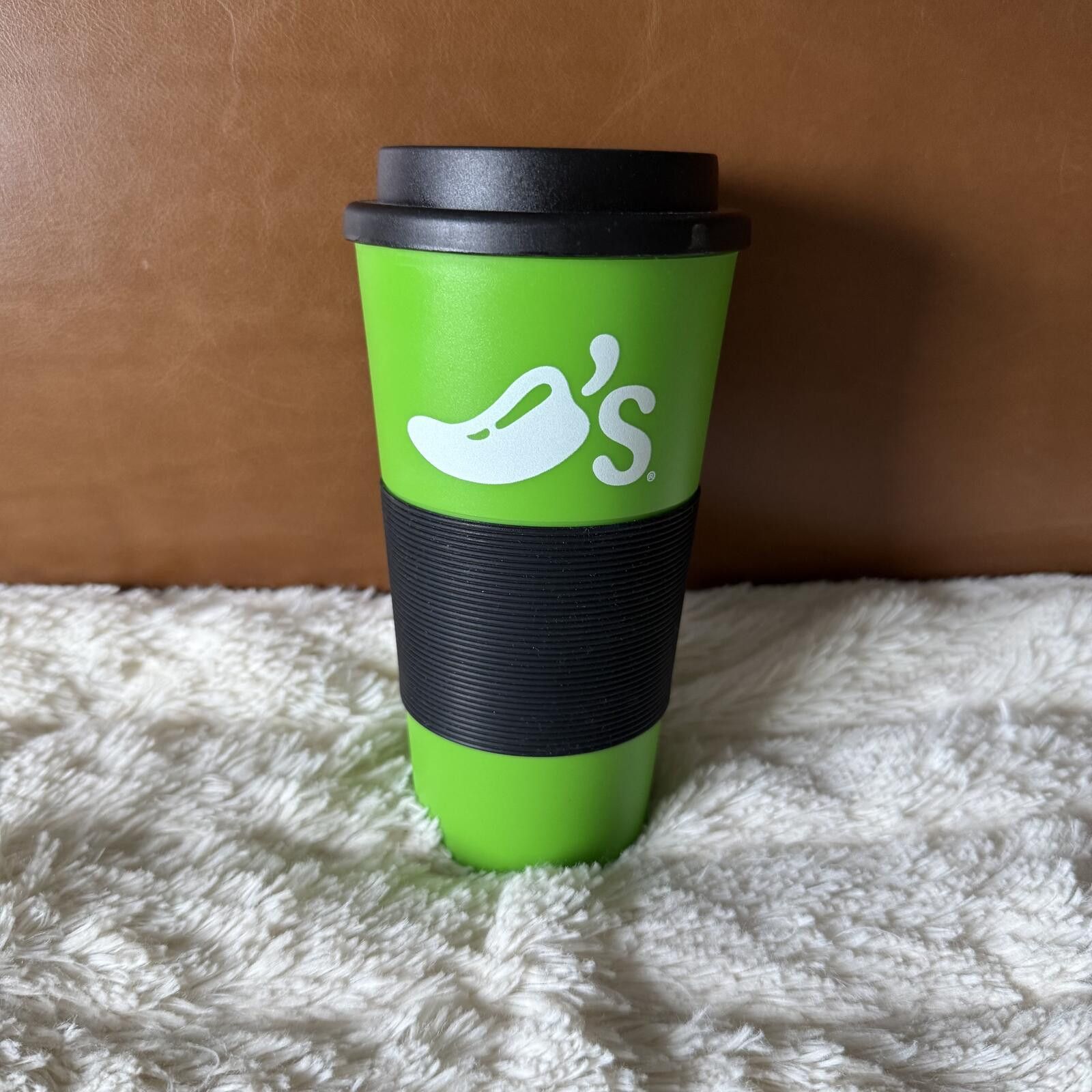 Other Chili's Restaurant Plastic Travel Cup w/lid - Green & White Size ONE SIZE - 1 Thumbnail