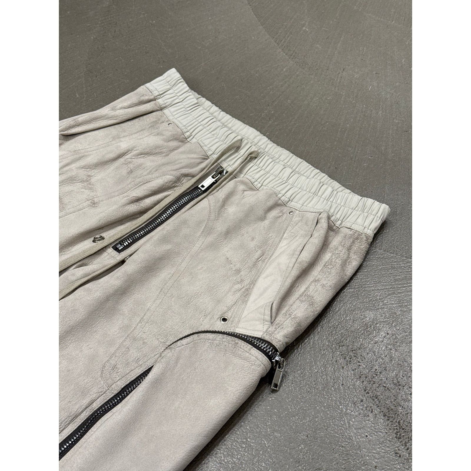 2021 Rick Owens “Phlegeton” distressed leather Bauhaus Pants