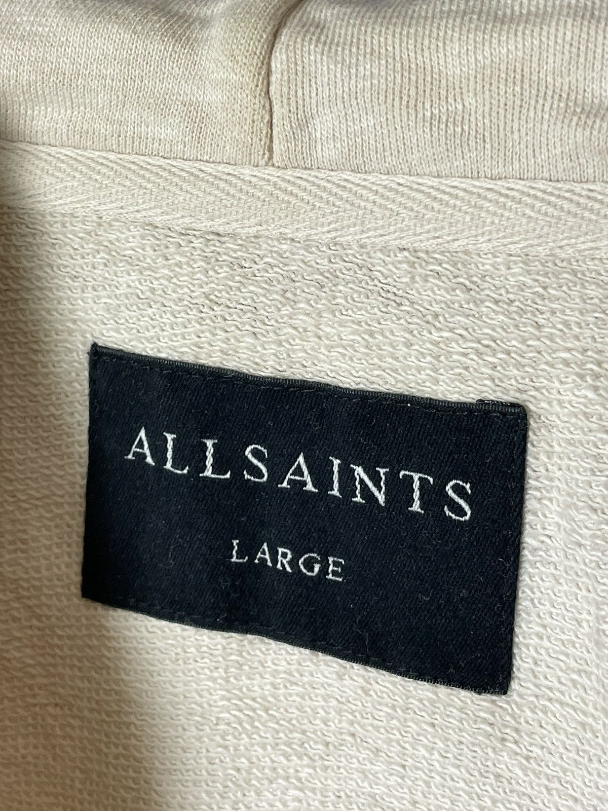 Allsaints Allsaints Oversized Fit Sand/Beige Avant Garde Y2K Hoodie Size US L / EU 52-54 / 3 - 10 Thumbnail