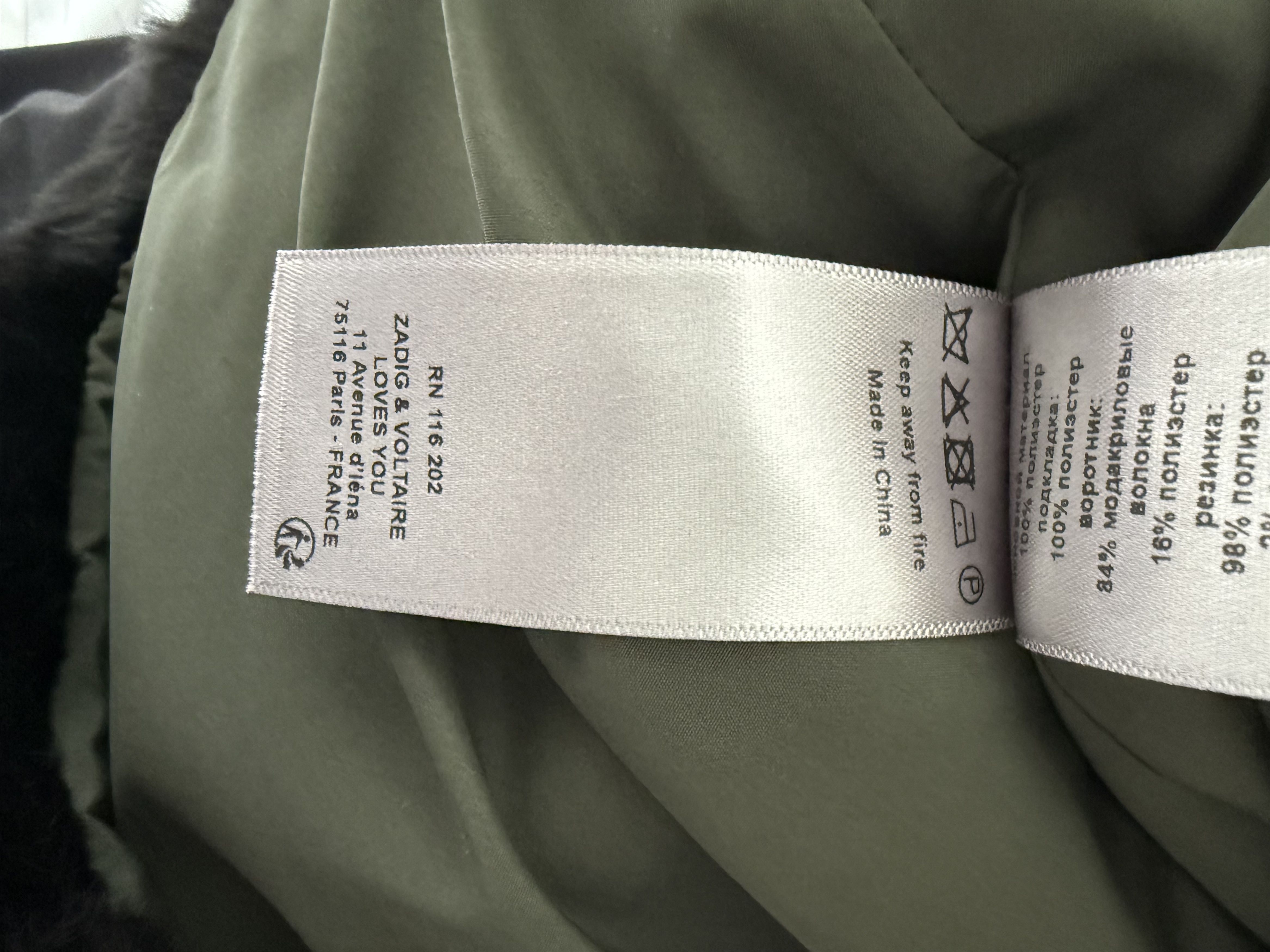 Zadig & Voltaire Zadig & Voltaire Keys Nylon Jacket w/ Faux Fur Size M / US 6-8 / IT 42-44 - 6 Thumbnail