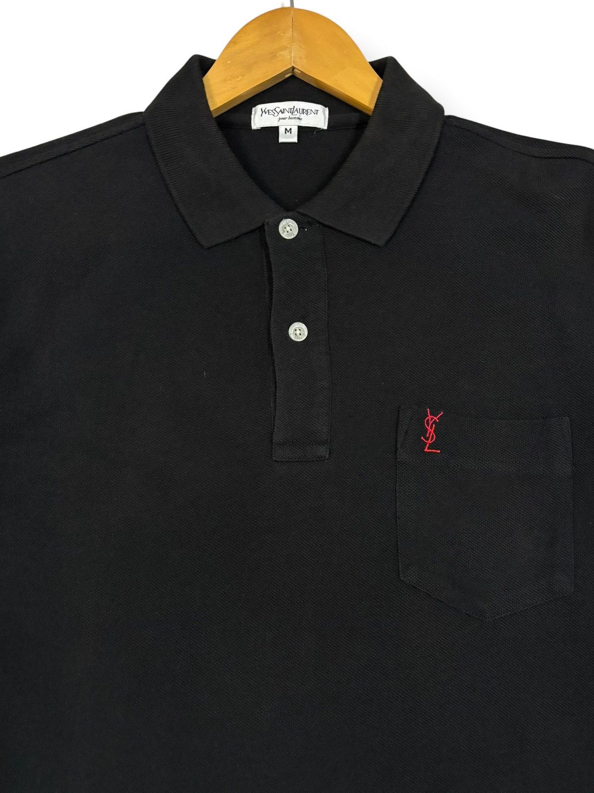 Yves Saint Laurent Yves Saint Laurent Pour Homme Small Logo Pocket Polo Shirt Size US M / EU 48-50 / 2 - 3 Thumbnail