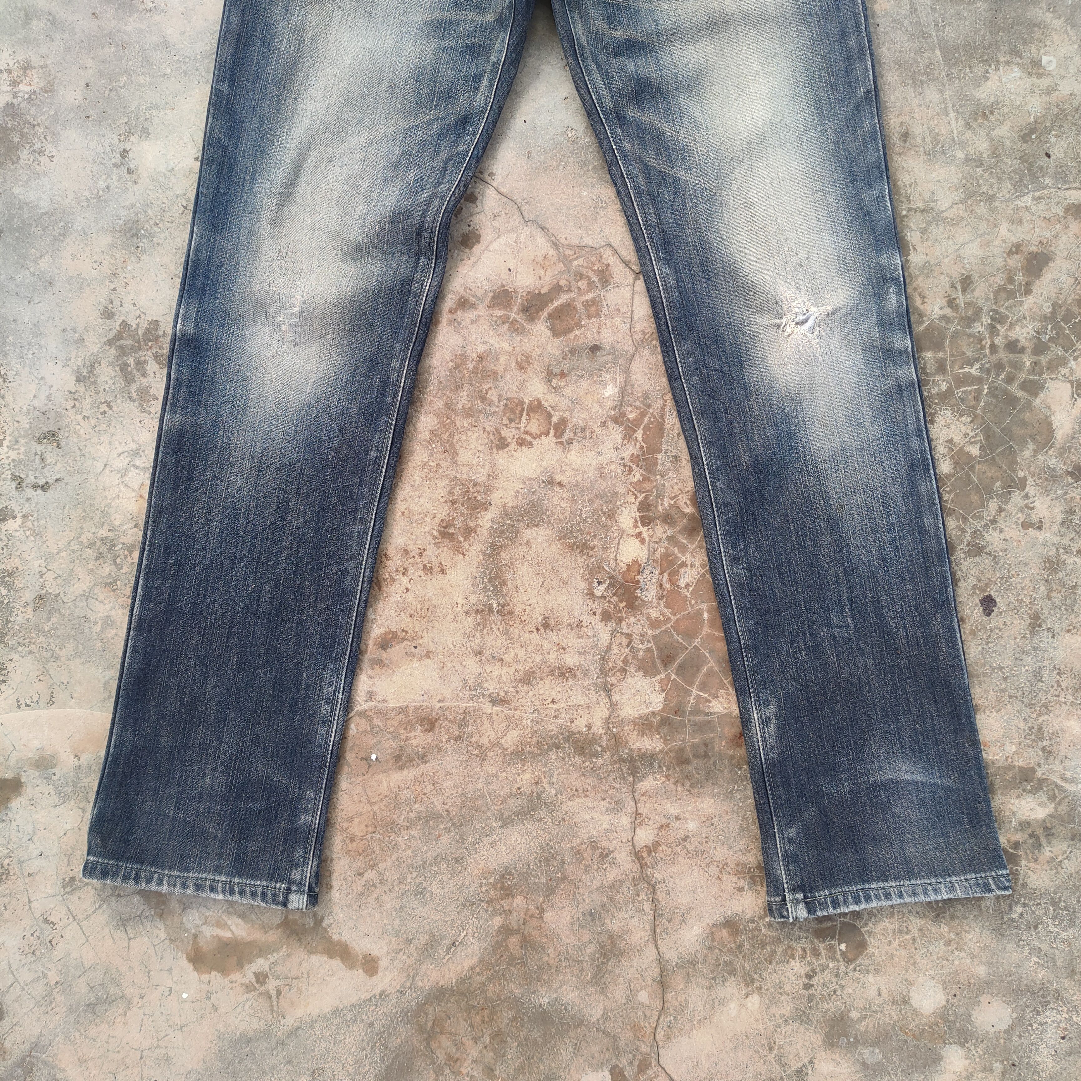 Edwin VINTAGE EDWIN FADED BLACK DISTRESSED JEANS PANTS Size US 29 - 4 Thumbnail