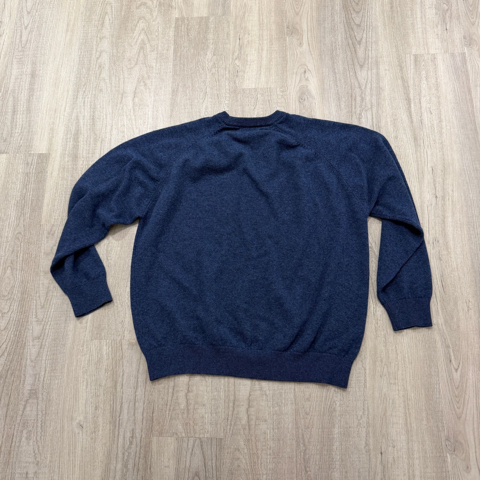 L.L. Bean LL Bean 100% Lambs Wool Sweater Men's Extra Large Blue Knit Size US XL / EU 56 / 4 - 5 Thumbnail