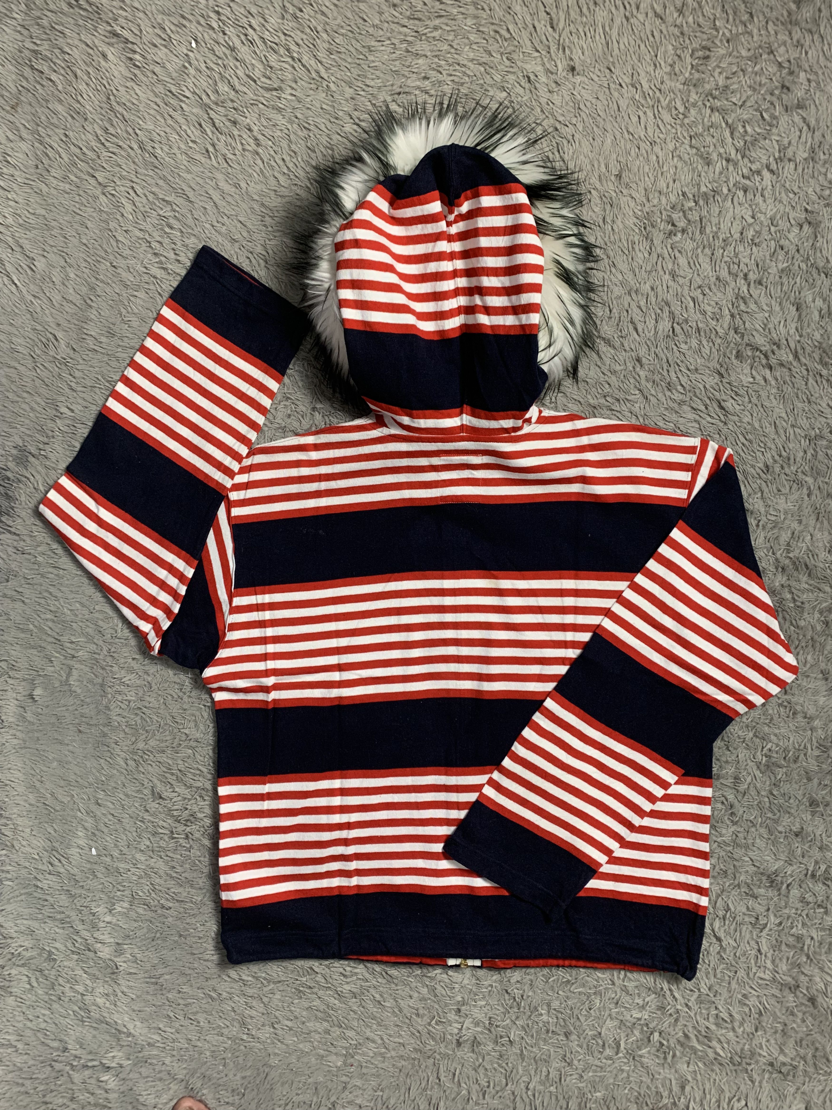 Junko Shimada Part 2 Fur Hoodie Stripes by Junko Shimada Size US M / EU 48-50 / 2 - 2 Thumbnail