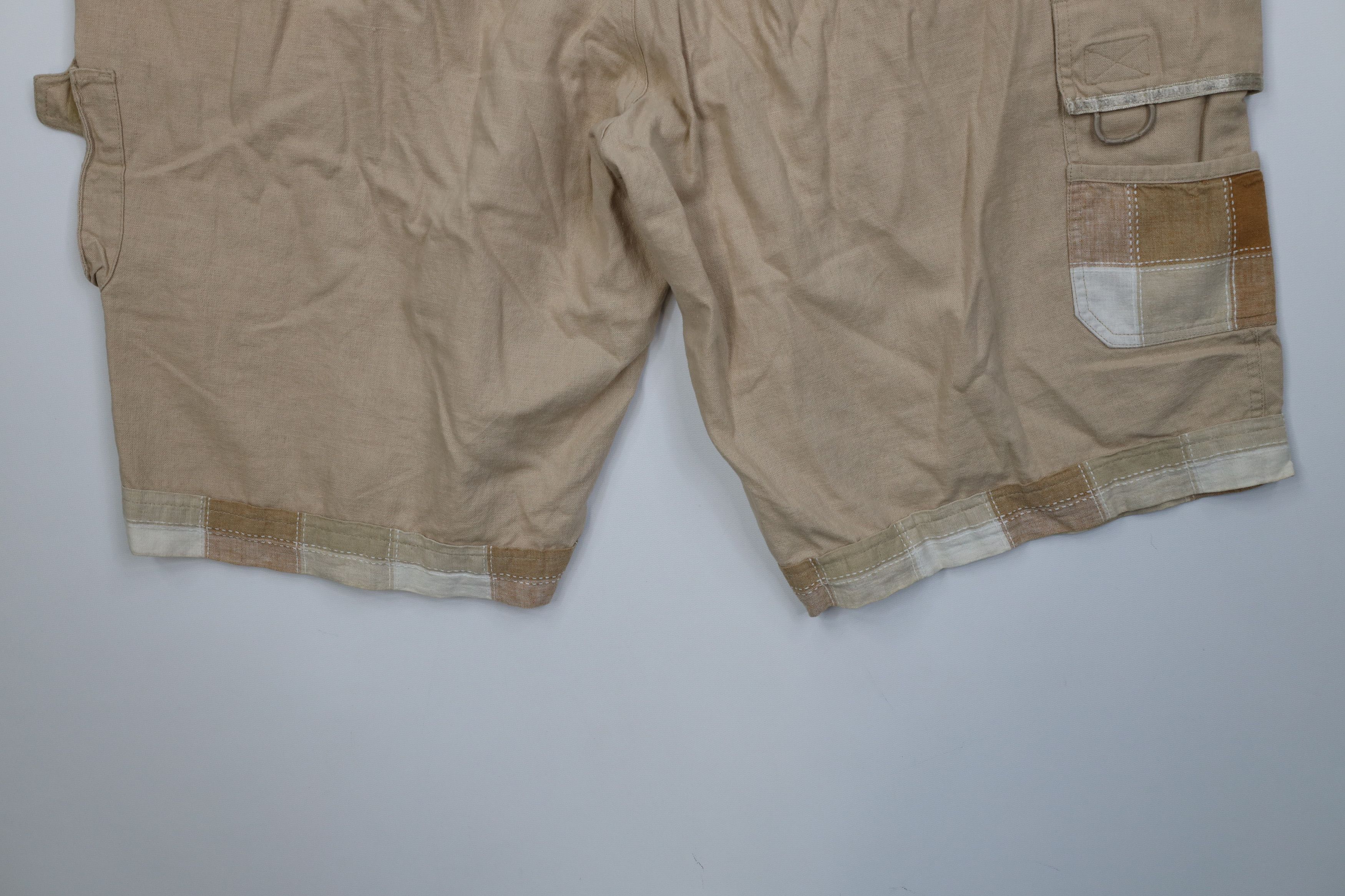 Vintage Vintage 90s Y2K Streetwear Blend Baggy Cargo Shorts Beige Size US 38 / EU 54 - 13 Thumbnail