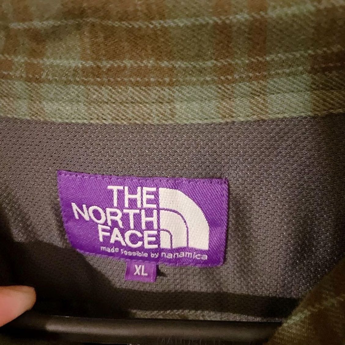 The North Face Purple Label THE NORTH FACE PURPLE LABEL Shirt XL Green Plaid Button-Up Long Sleeve Mens Regular Casual 75cm 65cm Japan Cotton Polyester Size US XL / EU 56 / 4 - 3 Thumbnail